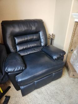 Black reclining chair