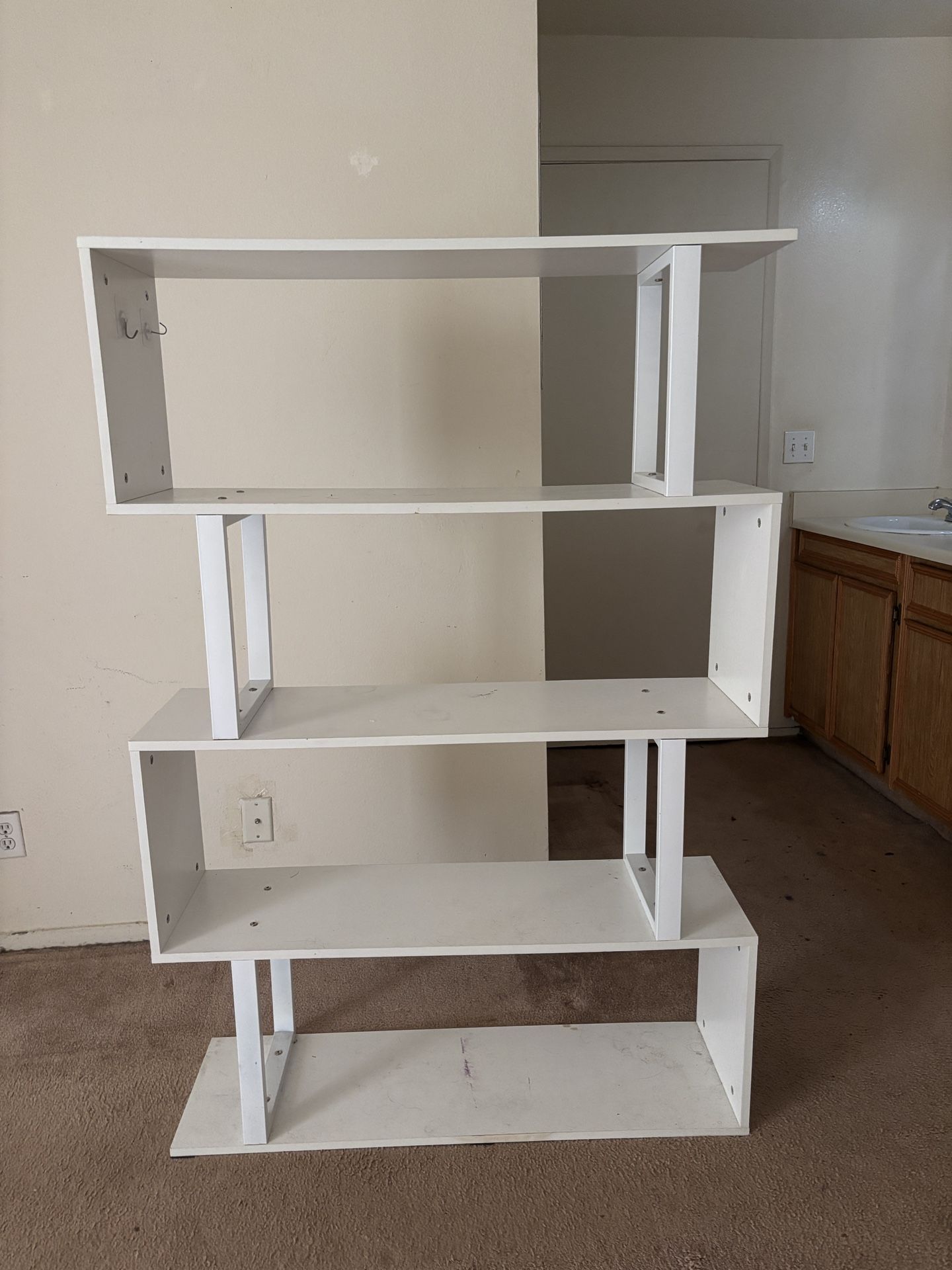 White shelf