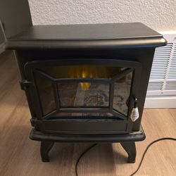 Electric mini fireplace heater
