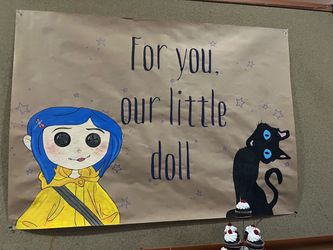 Coraline birthday banner