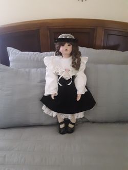 Handmade Porcelain Doll Glass Eyes