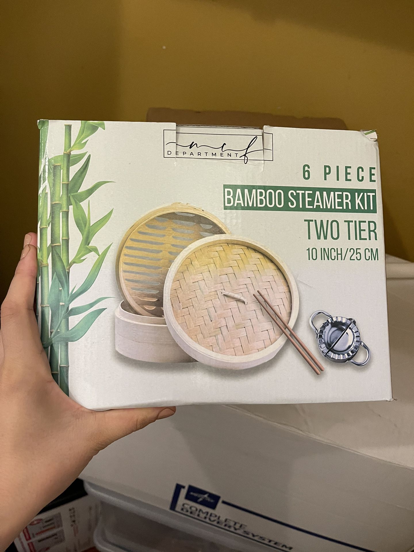Bamboo steamer kit 