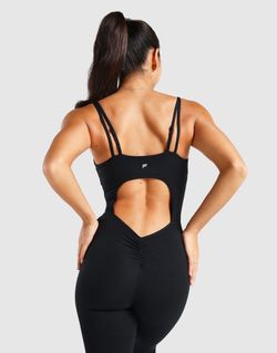 Fabletics black jumpsuit- small