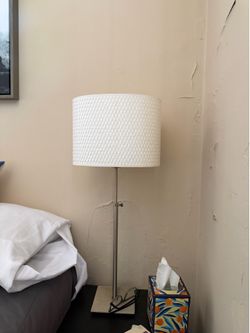 TWO Bedside Table Lamps, adjustable height (matching pair), SMART BULBS Included