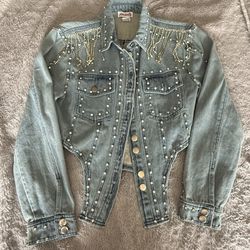 Rhinestone Jean Jacket 