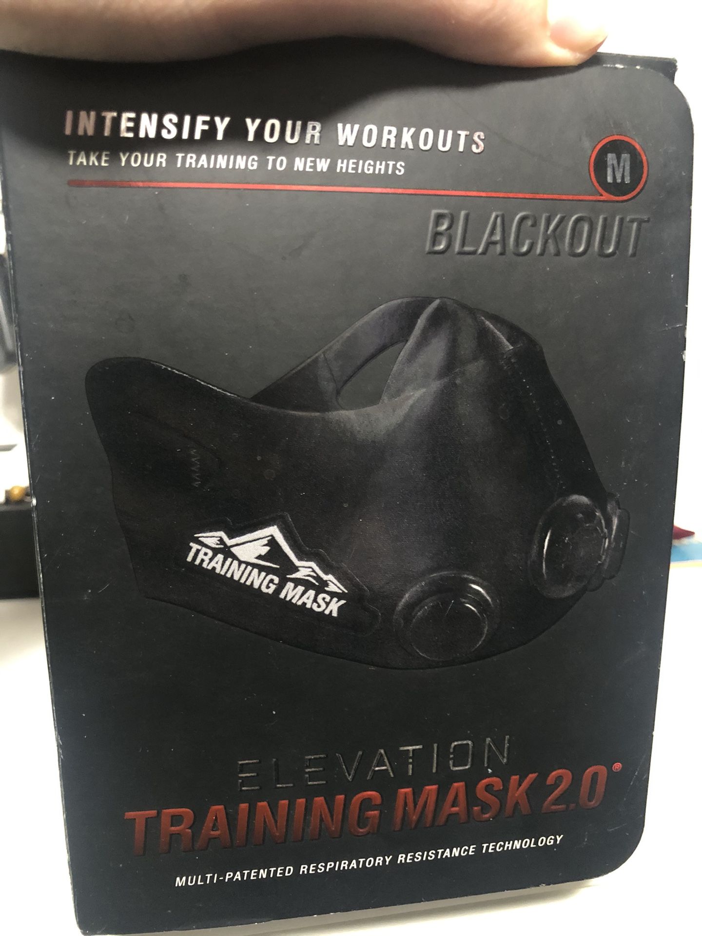 Elevation Training Mask 2.0 Blackout (M)