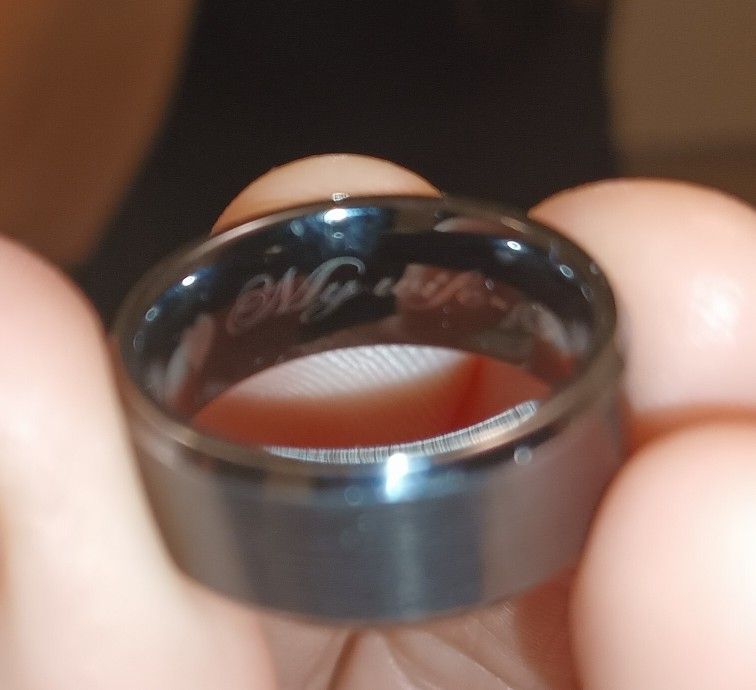 Tungsten Black Ring