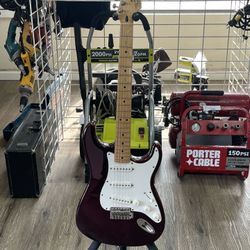 Fender Stratocaster Electric Guitar Red Made In Mexico