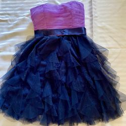 Dress- Lilac and  navy Blue sparkly size 3