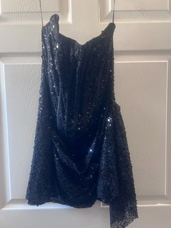 Black Sequin Mini Dress