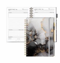 Executive Professional Meeting Notebook with Pen