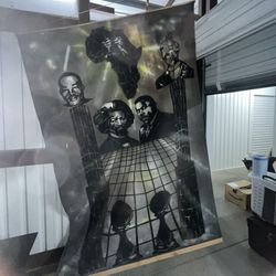 Large Tapestry Of Historical Black Figures