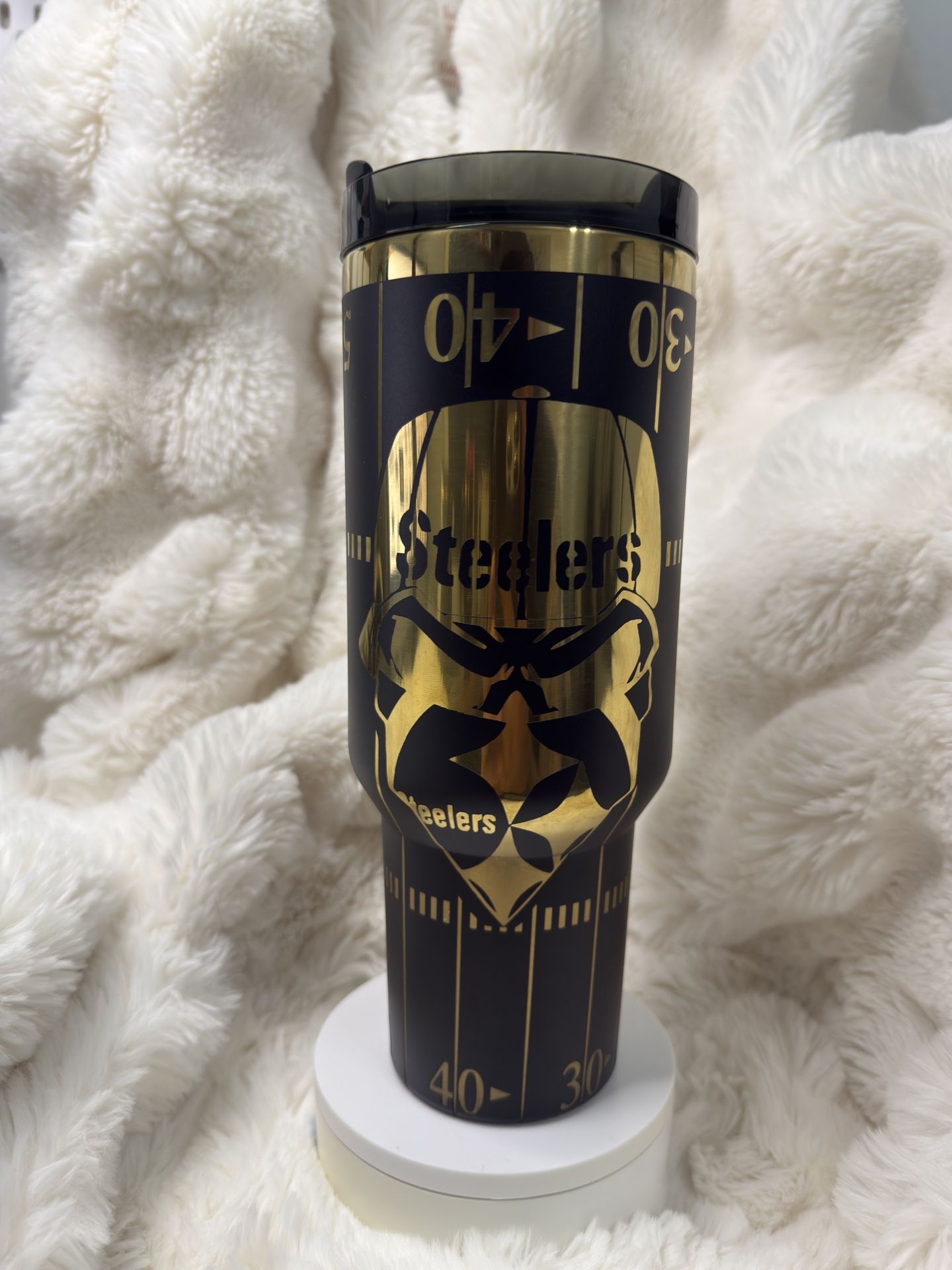 Steelers 40oz Steel Tumbler 