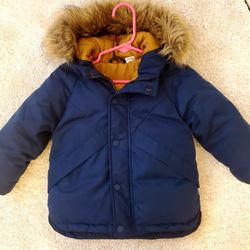 Zara Down Puffer Jacket Size 1-2Y 