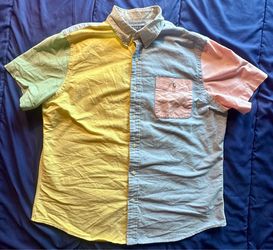 Polo by Ralph Lauren Pastel Colorblock Short Sleeve Button-Down Shirt