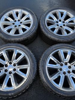 22” Chevy Silverado Tahoe Suburban OEM rims wheels tires!