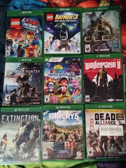 Xbox one games, $10 each