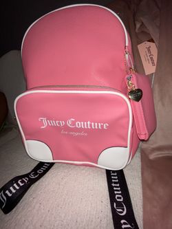 NEW Juicy Couture Faux Leather School Size Backpack