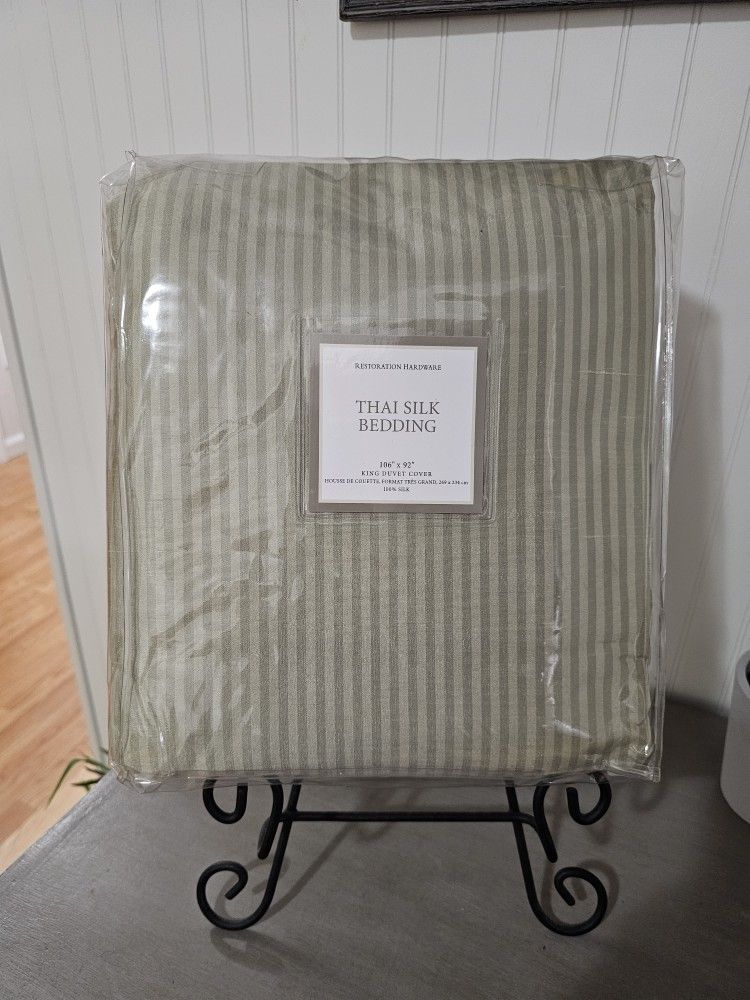 Restoration Hardware Thai Silk King Duvet Cover