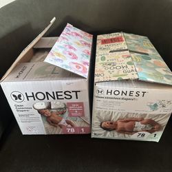 Size 1 Honest Diapers 