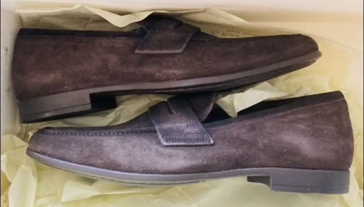 Brown Suede Loafers