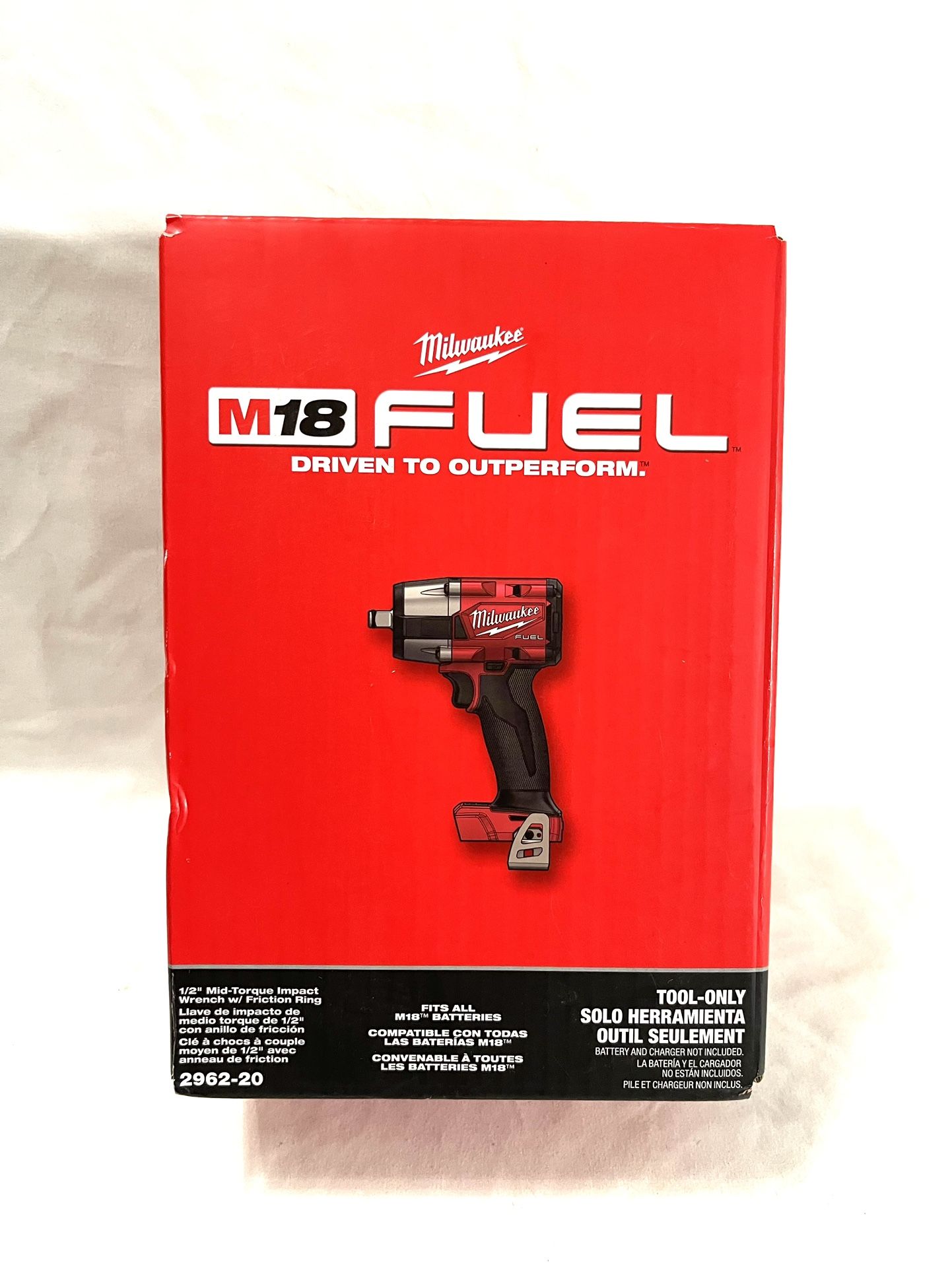 Brand New In The Box Milwaukee M18 Fuel Brushless 1/2” Mid Torque Impact Wrench With Friction Ring. Retails For $250 Tool Only