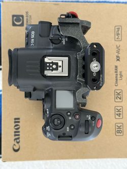 8K Canon Cinema Camera - R5C with EF to RF adapter (Netflix approved) and original camera box