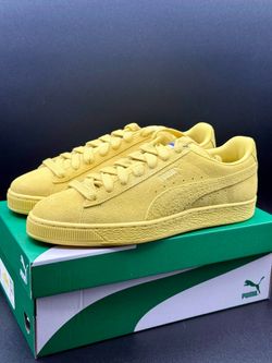 PUMA MEN’S SUEDE LOVE MARATHON (COURT YELLOW-COURT YELLOW) SZ 10
