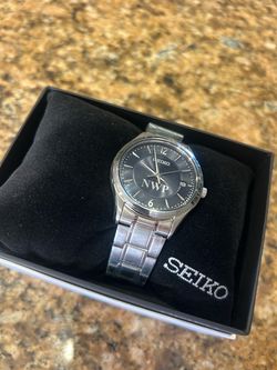 Seiko Watch with Custom Engraved Dial