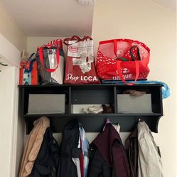 Coat rack with Cubbie Storage