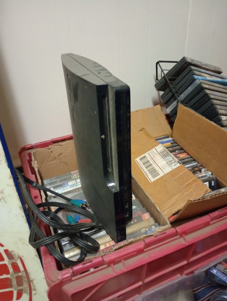 PS3 With Games, And DVD's