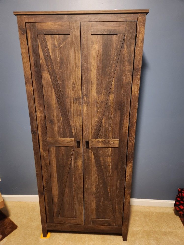 Farmhouse Style Wood Cabinet