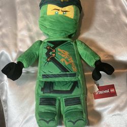 LEGO Ninjago Lloyd Green Ninja Plush 22" Jumbo NWT