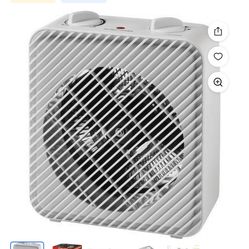 Pelonis 1500W Electric Fan-Forced 3-Speed Space Heater, White, Indoor Use