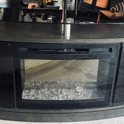 TV Stand with Fireplace