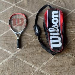Wilson tennis racket and case