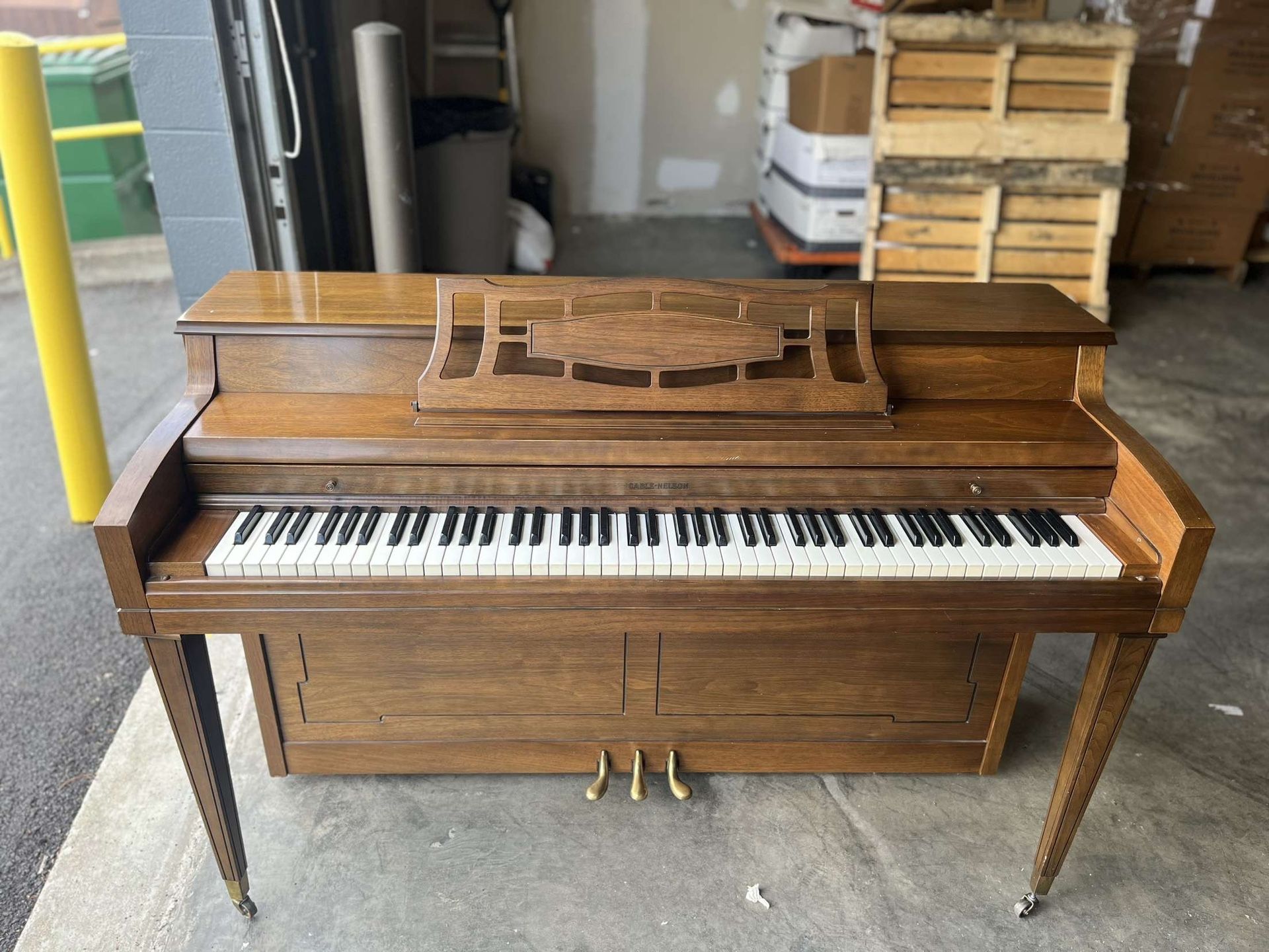 Cable Nelson Player Piano With Bench (books Included)