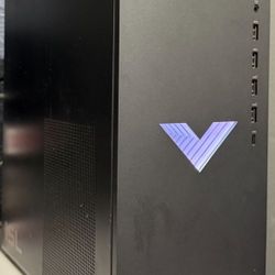 HP Victus 15L Gaming Desktop PC, AMD Ryzen 5 5600G, AMD RX6400, 8GB RAM, 512GB SSD, Mica Silver, Windows 11 Home, TG02-0013w