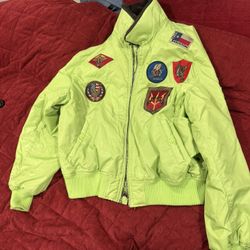 Top Gun Type B-15 Bomber Jacket Light Green
