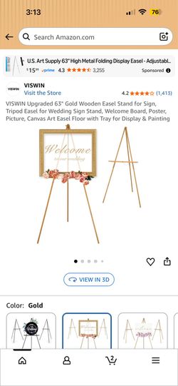 Gold  Stand for Sign