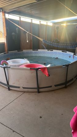 12x30 above ground pool purchased a year ago