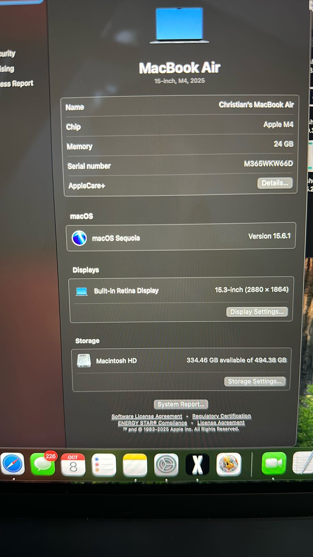 MacBook Air 15” M4 Chip