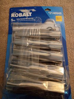 Valve socket wrench set new kobalt