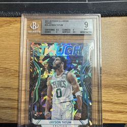 2021-22 Panini Illusions Tough Jayson Tatum BGS 9
