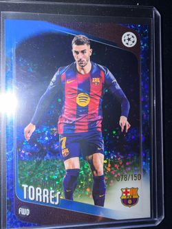 FIFA World Cup player Ferran Torres trading card
