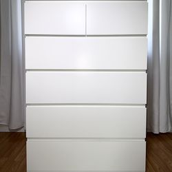 IKEA MALM 6-Drawer Dresser in White ⚡️ 