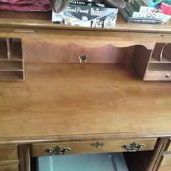 Jasper Oak Roll Top Desk Vintage