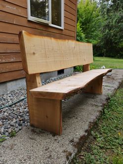 Cedar bench