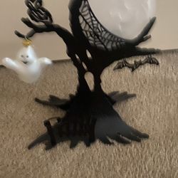 Ghostly Treehouse Candle Holder  