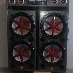 LOUD4153 NUTEK Four 15 Inch Profesional Bluetooth Speaker